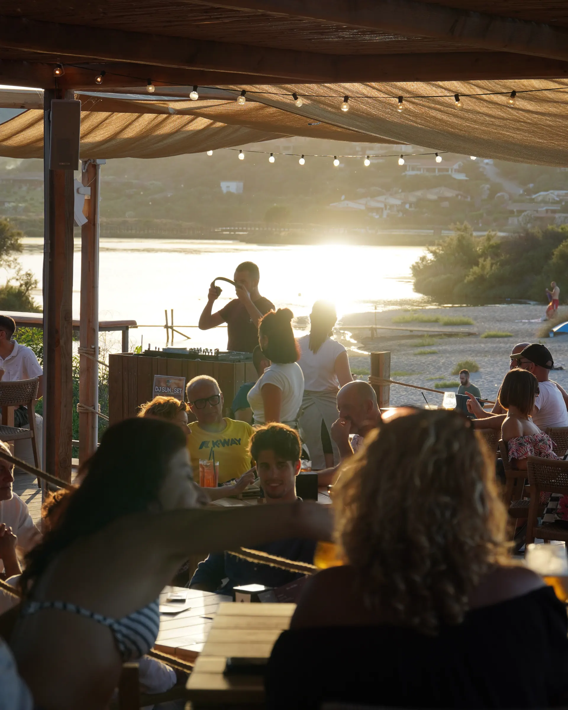The Tavernetta beach bar on Porto Taverna beach